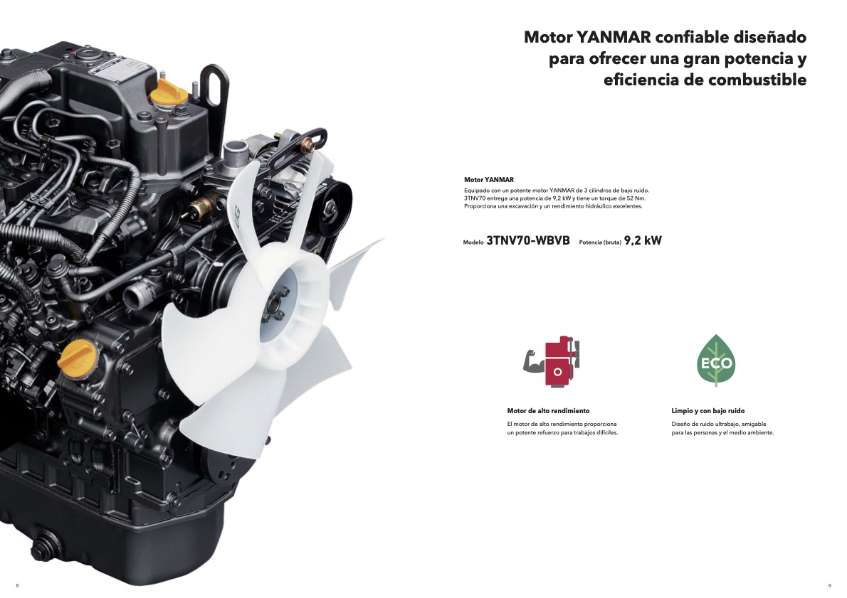 Motor YANMAR ViO12-2A